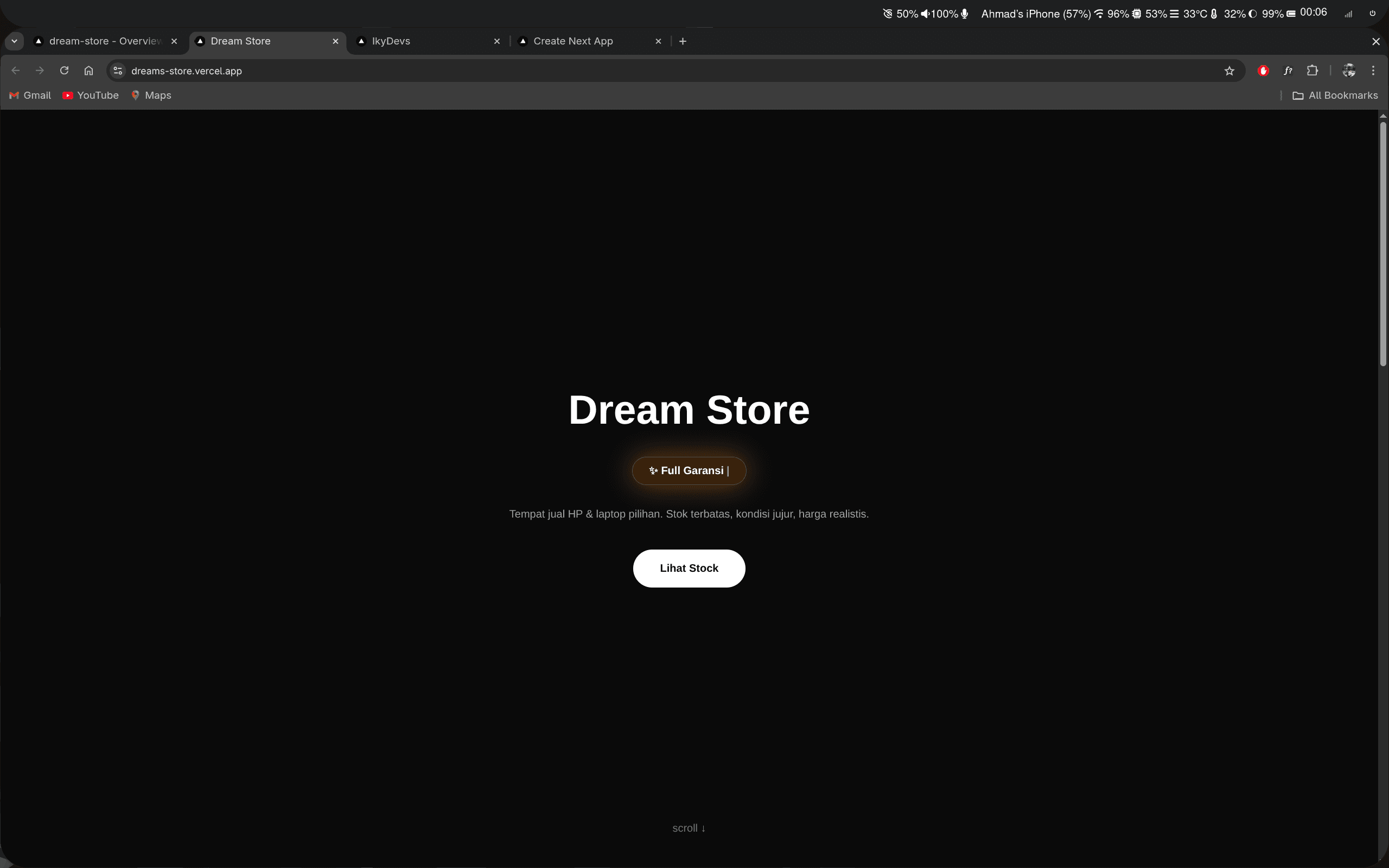 Dream Store – Mini E-commerce Website
